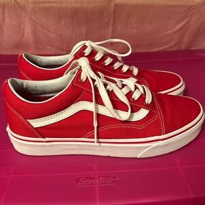Vans Old Skool Red and White